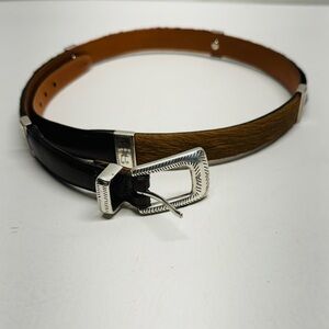 Brighton women’s leather calf multicolor belt size L34